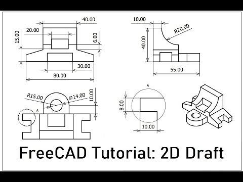 FreeCAD Tutorial | Basics of TechDraw Workbench for Creation of 2D Draft of Details