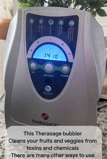 Watch Therasage ozone machine cleans your fruits and veggies from toxins and chemicals . LOVE THIS PRODUCT on Amazon Live
