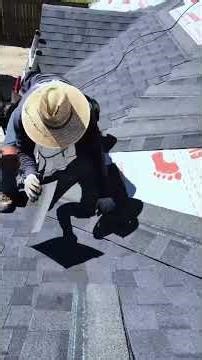 How to install shingles into a valley 💥#construction #roofinglife