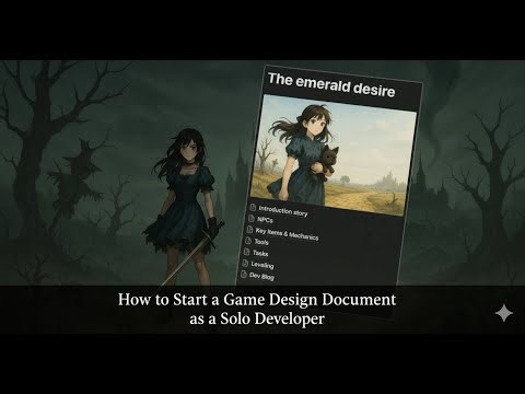 HOW TO START a Game Design Document (Solo Dev Devlog)
