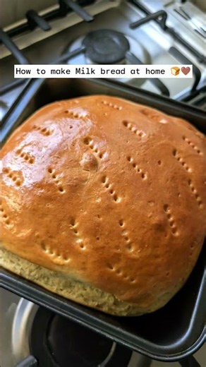 How to make bread at home with Milk #breadrecipe #bread #fy