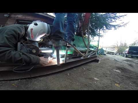 fabrication d'une fendeuse de buche de 25 tonnes