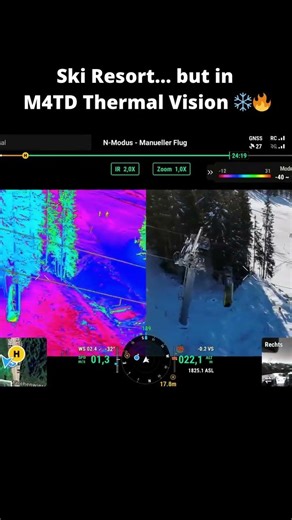 Pandangan Ski Resort Secara Termal Menggunakan DJI M4TD.