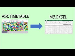 Mengubah Asc Timetable ke Jadwal besar file excel