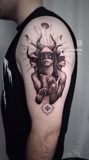 Sleep Token Inspired Tattoo Design: Rain Concept