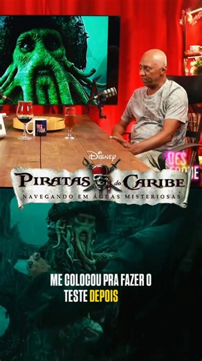 Piratas do caribe | Carlos Gesteira LENDARIO Davy Jones!