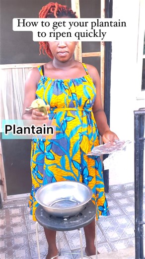 How to get your plantain to ripen quickly #reels #hack #diy | Stephen Chijioke
