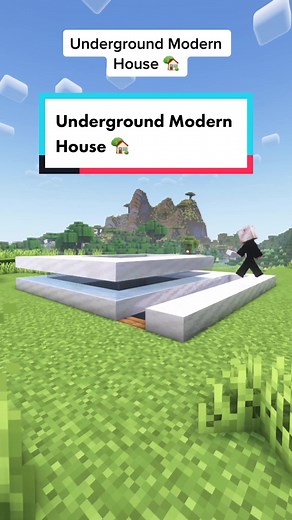 Episode 1 | Underground Modern House #fyp #minecraft #minecraftbuilding #minecrafttiktok #minecrafttutorial #tutorial #viral