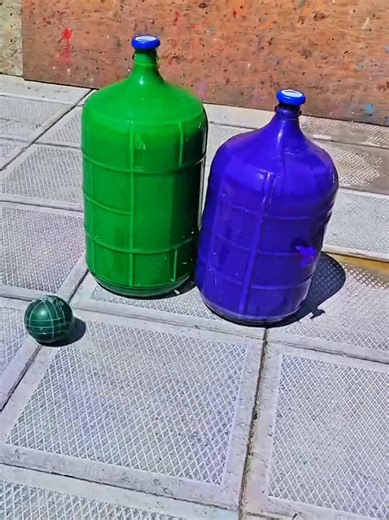 Physics Experiment: Breaking Bottles on Stairs