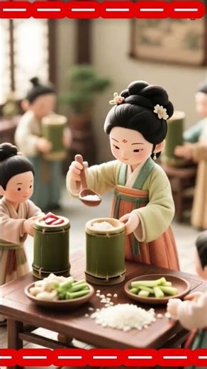Chinese Animated Lady Cooking Delicious Food | Funny YouTube Shorts