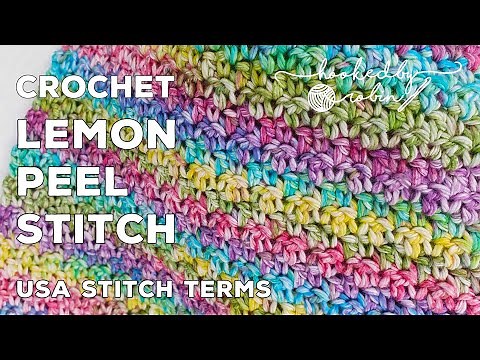 Crochet Lemon Peel Stitch | Perfect for Dishcloths & Washcloths!