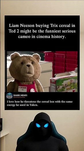Liam Neeson buying Trix cereal in Ted 2 might be the funniest serious cameo in cinema history. 🥣
