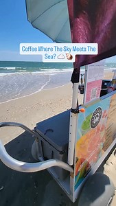 #sunshine #seabrews #oceanislebeach #ocean #coffeecart #icedcoffeeonthebeach #coffeemoment #reelsinstagram | Sea Brews
