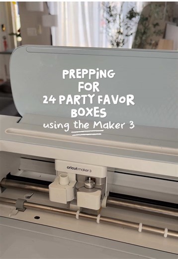 Creating 24 Shaker Party Favor Boxes with Cricut