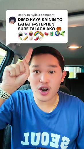 Stephen's Mukbang Challenge with Random Blue Food