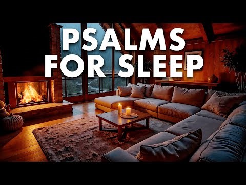 The Best Psalms to Sleep | Rain and Fireplace | Bible Reading | Psalms | Audio Bible
