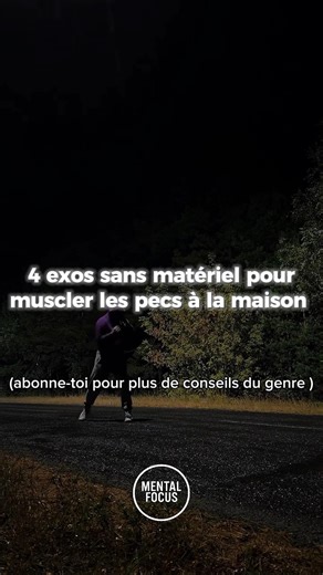 4 exos sans matériel pour muscler les pecs à la maison.