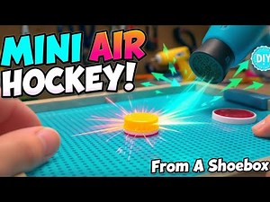DIY Mini Air Hockey ｜｜ How to Make a Desktop Air Hockey Table ｜｜ Fun Cardboard Game 2025