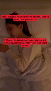 Struggling to sleep because of anxiety or racing thoughts? shorts#