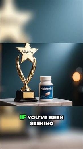 Melatonin vs Glycine: The Sleep Showdown! Subscribe for Better Zzz's! #supplements #glycine