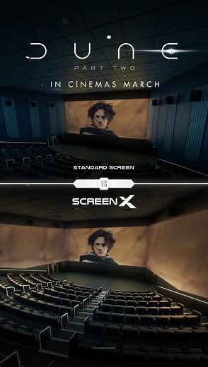 1.4K views · 39 reactions | Want to know the difference between regular screen & Screen X? Watch it for yourself. . Make sure to watch #DunePartTwo in #ScreenX of #INOX & get immersed in the movie like never before. . Book tickets now: www.inoxmovies.com . #Dune2 #Dune #TimotheeChalamet #Zendaya #RebeccaFerguson #JoshBrolin #SciFiMovie #AdventureMovie #DuneMovie #ScreenX #BookTicketsNow Zendaya Rebecca Ferguson Dune Movie | PVR INOX Ltd | Facebook