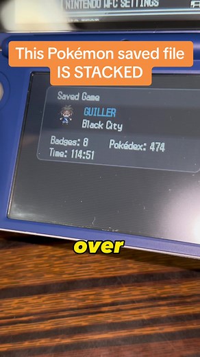 One of the best pokemon saved files I’ve come across! #nintendo #pokemon #videogames