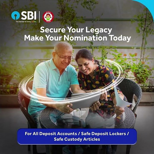 Register Nomination for your deposit accounts, safe deposit lockers and safe custody articles