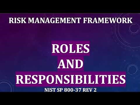Risk Management Frame (RMF) | ROLES & RESPONSIBILITIES