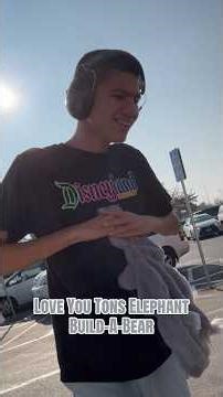 Thomas stuffing the Love You Tons Elephant Build-A-Bear #shorts #buildabear #autism