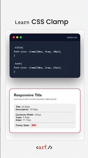 Responsive Design with CSS Clamp 👍