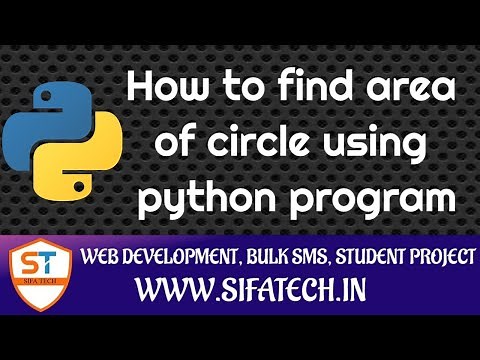 How to calculate area of circle using python program