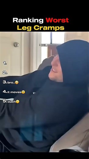 Is there an Alien inside his leg? 👽🚫 (Top 5) #vibecheck #top5 #cramps #legcramps #ranking #muchpain