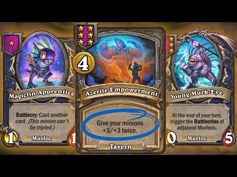 INSANE scaling with NEW Azerite Empowerment | Hearthstone Battlegrounds