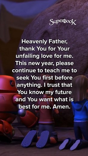 This New Year, remember to put God first in everything you do. ✨💯☝🏻 | Superbook