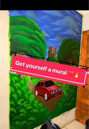 Make a mural for your kids or your bedroom ❤️🔥bring your vision in your house🔥🔥 #khotsosekake #muralart