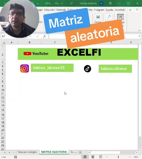 Cómo generar una matriz aleatoria deja en los comentarios que otro tip deseas aprender #microsoftexcel #tipsexcel #office