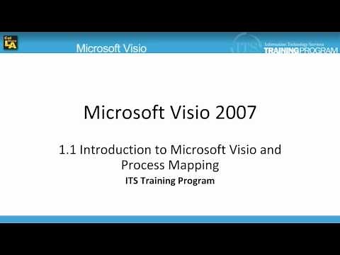 1.1 Microsoft Visio 2007: Intro to Visio and Process Mapping