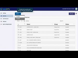 How to set services in Australia Post Shipping for Shopify