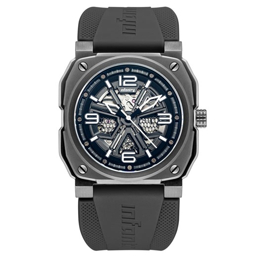 MOD 47 Warrior Cool Grey — 47mm Skeleton Automatic Modular Military Watch