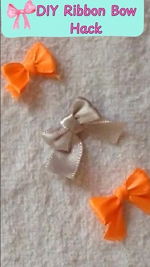 DIY Ribbon Bow Hack with a Fork 🎀 | Easy Trick! #diy #hack #bow #ribbonbows #ribbon #shorts