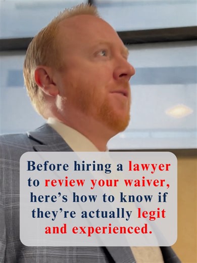Before you hand over a waiver, do a little homework on the lawyer reviewing it. You want someone properly licensed and experienced with business waivers, liability protection, and risk management, not just generic legal work. The right legal review can save you from expensive disputes later. Pay attention to how clearly things are explained. A solid attorney should break down legal documents, contracts, and waivers in plain English so you actually understand what protects you and what doesn’t. �