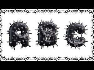 ABC Song for Kids | Learn the Alphabet with Fun Gothic and Metal Letters