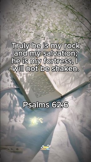 He is my rock and my salvation. 🪨
