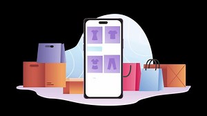 Download Mobile Phone App Shopping Social Media Marketing Animation for free