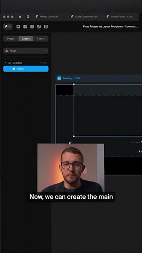 TUTORIAL: creating fixed footers on @framer sites (with layout templates)