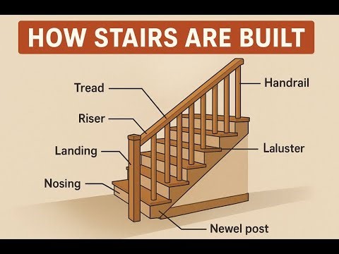 “How Stairs Are Actually Built (You’ve Never Noticed This!)”