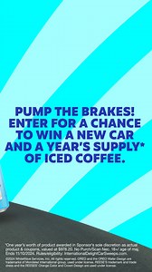 Whether you’re living life in the fast lane, stuck in bumper-to-bumper traffic, or taking a moment for yourself in a parking lot, International Delight Iced Coffee can be a total day-changer. That’s why we’re going the extra mile this National Coffee Day by launching the International Delight Sweet Ride Sweepstakes and giving fans a chance to win a brand-new car AND a year’s supply* of International Delight Iced Coffee. Enter now through November 10 at InternationalDelightCarSweeps.com. | Intern