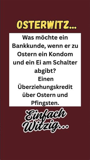 Oster Witz... #lachen #witzig #lustig #humor #eier #ostern