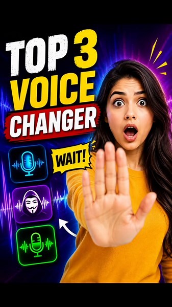 🔥TOP 3 free Voice Changer Apps You NEED to Try! 😱🎙️ | Best AI Voice Changer 2026 #voiceapps #aitools