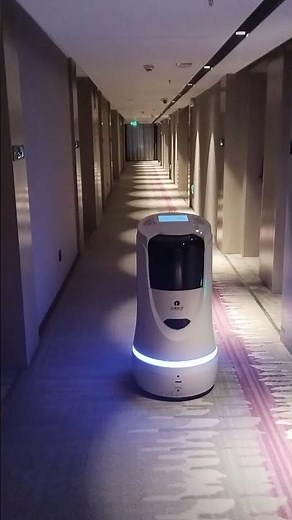 Luxury Hotel in China Uses Robots for Room Service! 🤯#technology #robot #china